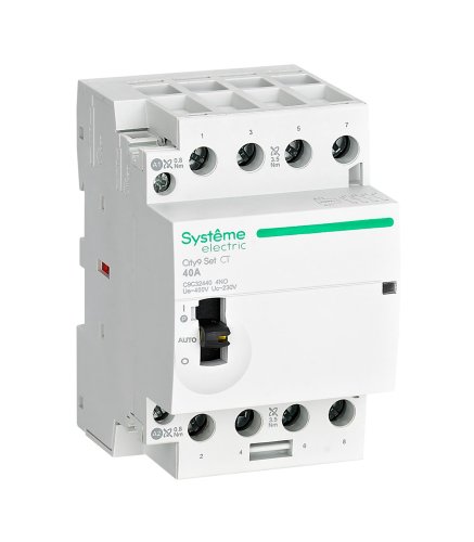 Контактор модульный Systeme Electric City9 Set 4п 4НО 40А 230В АС картинка